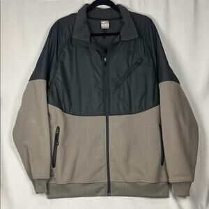 NIKE - Men's NikeFit Therma - Black and Beige Performance Jacket - Size XL